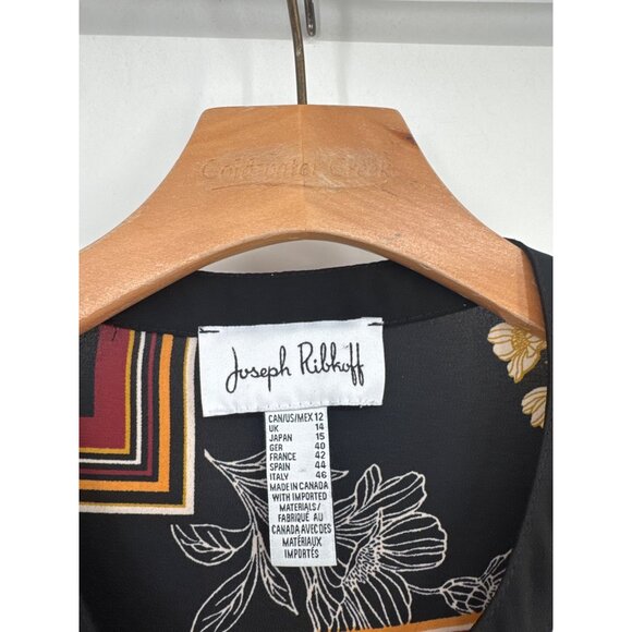 Joseph Ribkoff Floral Geometric Tunic Top Multicolor Womens size large - Picture 6 of 7
